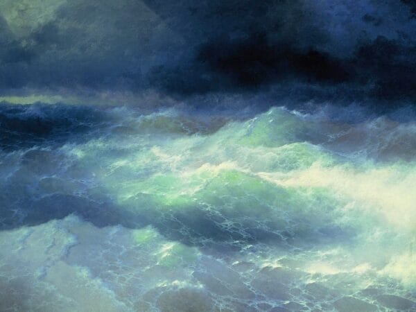 Among the waves - Ivan Ayvazovsky 1898